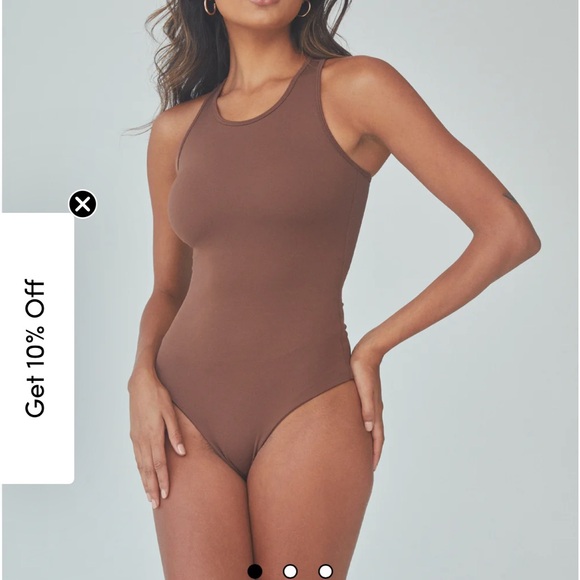 Klassy Network cream/beige Racerback Bramisuit - Picture 8 of 9